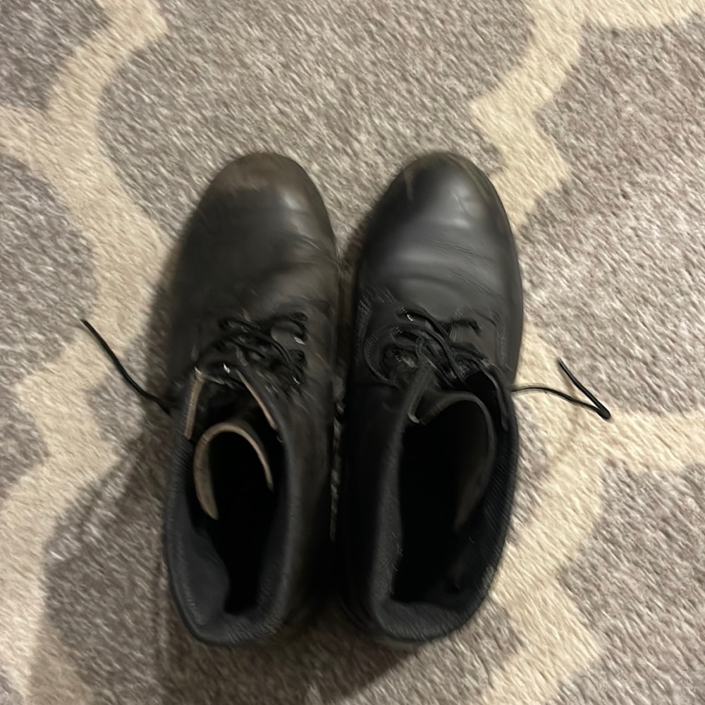 Timberland Men Basic Insulated Waterproof Black Leather Lace Boots sz 11